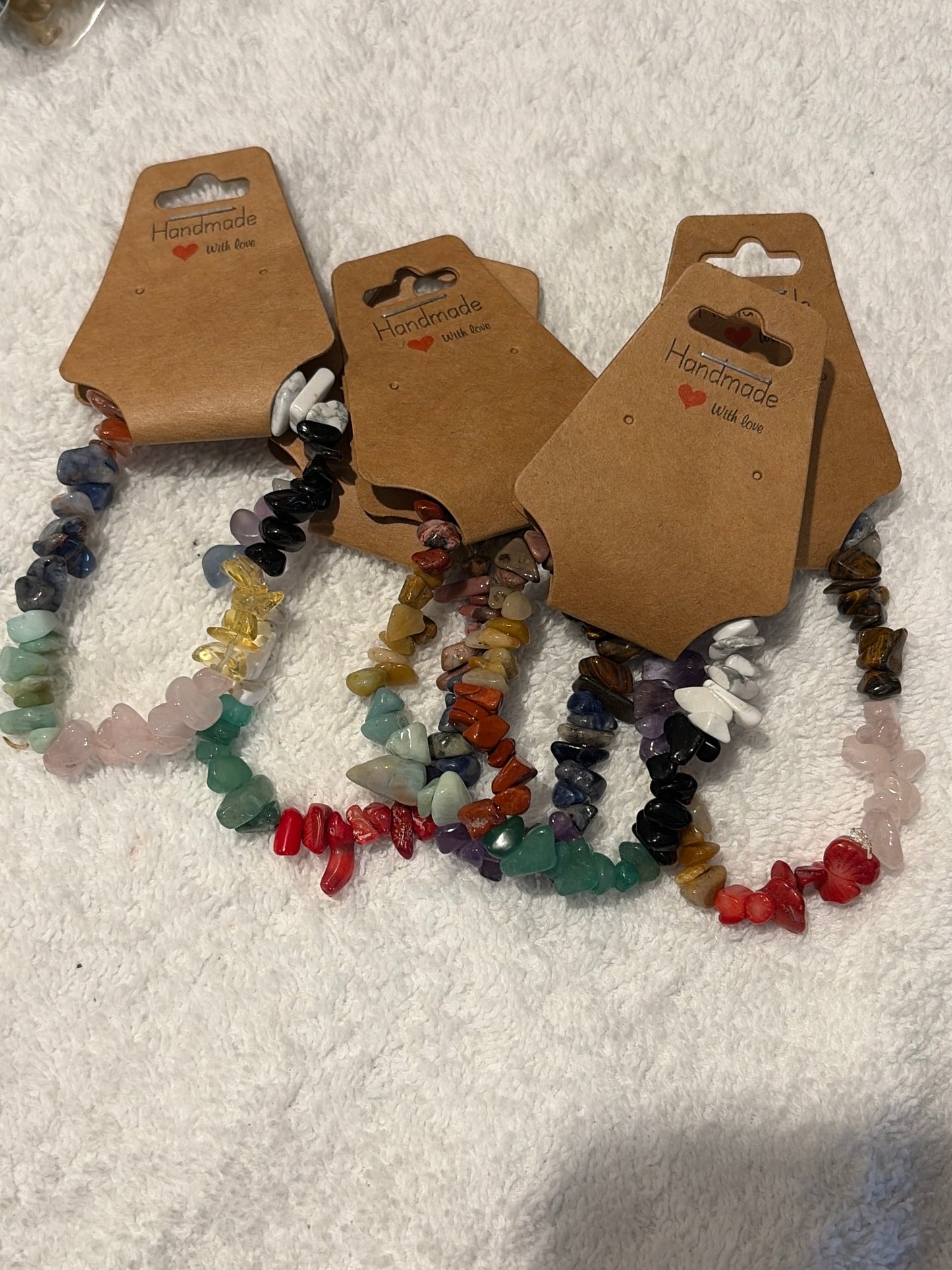 Raw Crystal Chip Chakra Bracelet – Energy Balance & Alignment