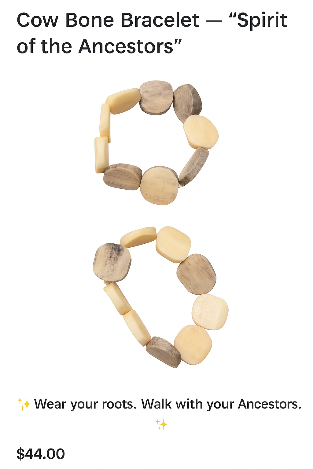 Cow Bone Bracelet ✨