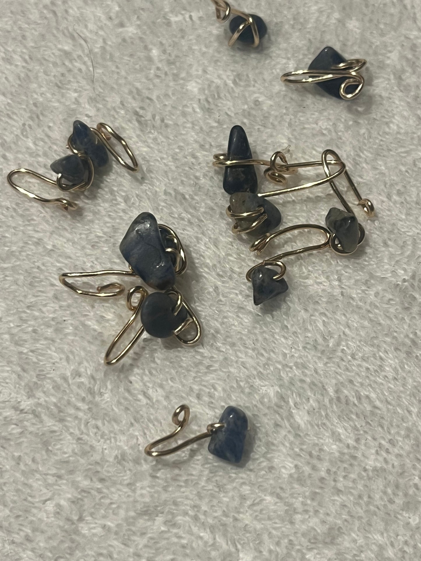 Raw Crystal Nose Clips