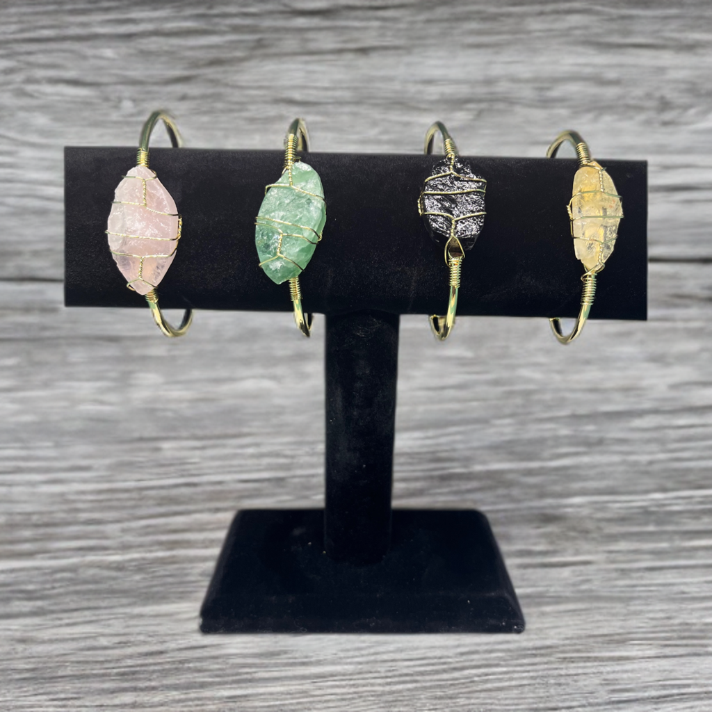 Golden Essence Bangles (Handcrafted Raw Elegance) image 0