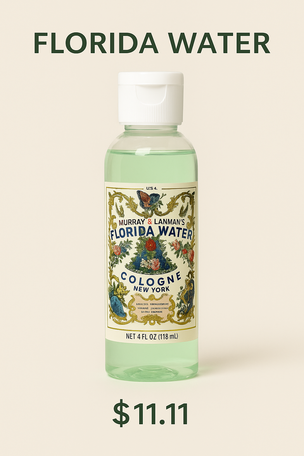 Florida Water – Spiritual Cleansing & Protection (4oz)