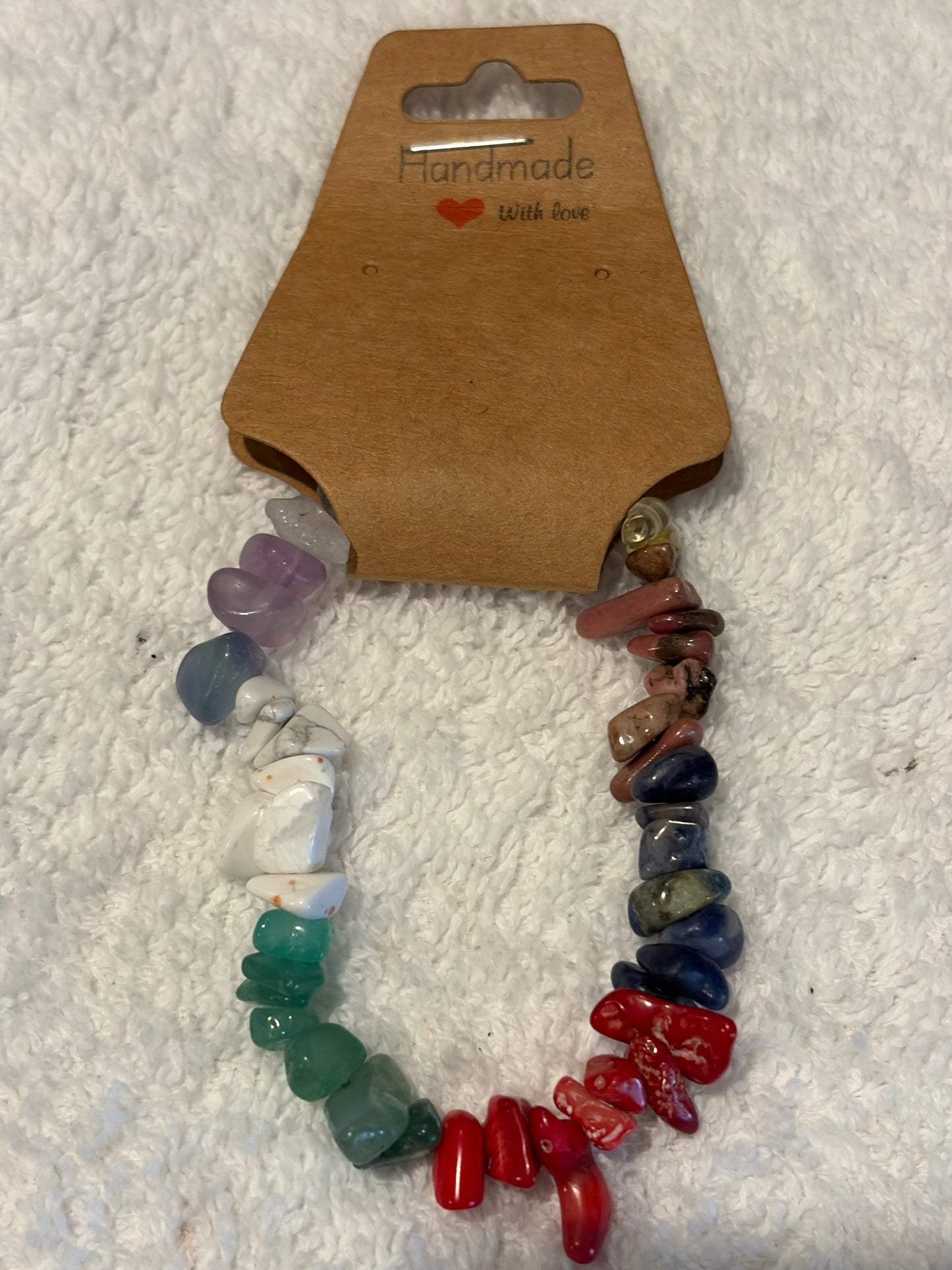 Raw Crystal Chip Chakra Bracelet – Energy Balance & Alignment
