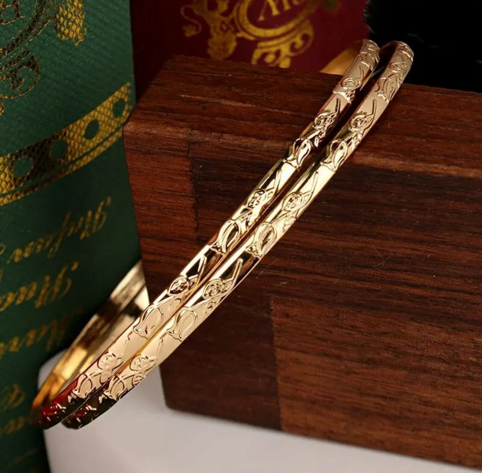 Goddess  Gold Bangles image 2